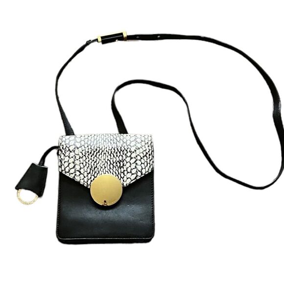 Isaac Mizrahi Mini Leather Crossbody Bag - Picture 2 of 15